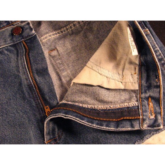 Rustler Womens CUTOFF JEANS SHORTS 32 x 34 Blue Daisy Dukes Cowgirl - Picture 4 of 9